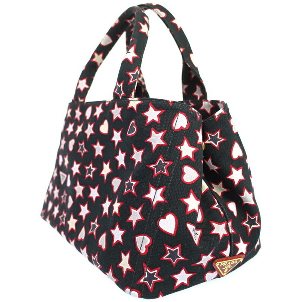 PRADA Star Heart Canapa Tote Bag - Picture 2 of 9